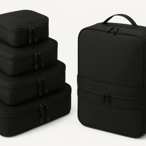 Compression Packing Cubes Expandable Travel Luggage Organizer Set for Carry On Suitcase Bags